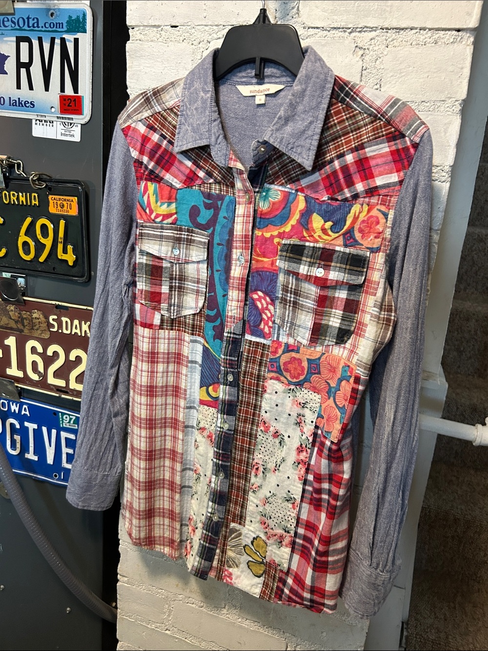 Sundance Patchwork Top Women Small Regular